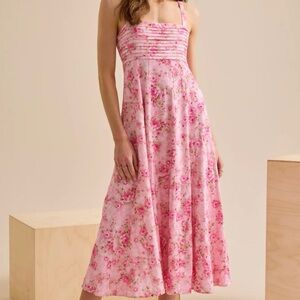 NEW Altar’d State Pink Floral Maxi Dress Size Med, Large XL Available